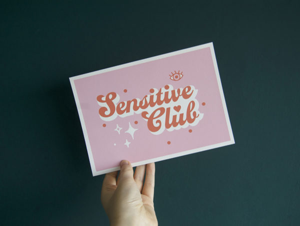Sérigraphie Sensitive Club ⎮Miou Studio Illustrations & Direction Artistique La Rochelle